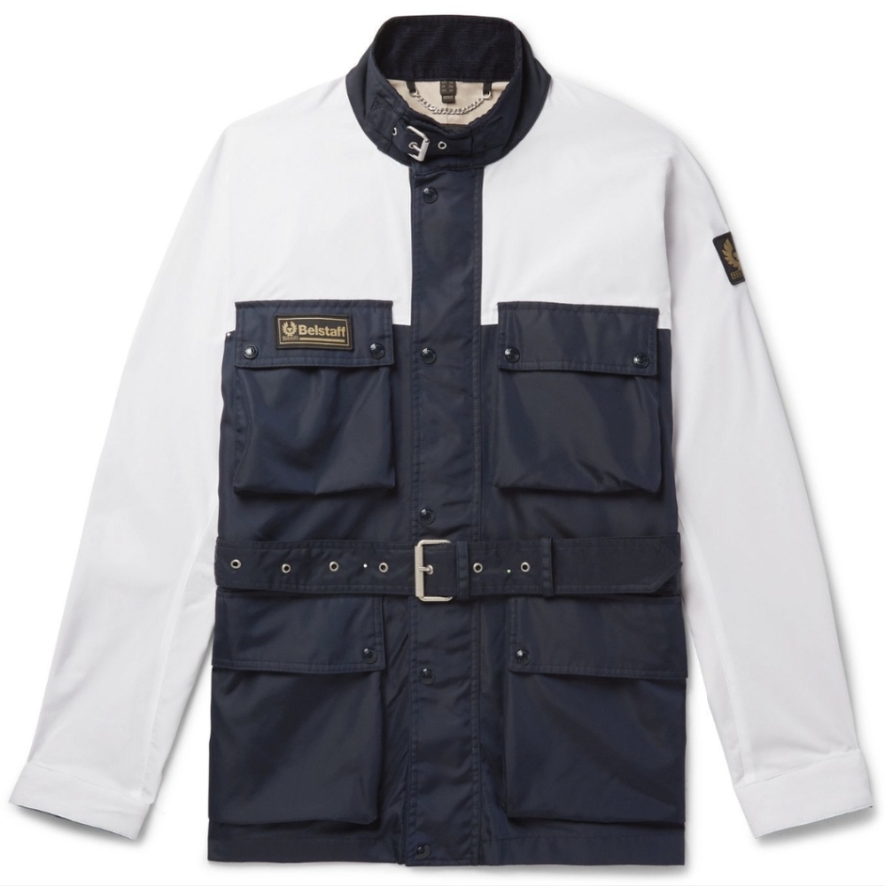 NWT Belstaff Trial Master XL500 Jacket - Navy/White - Size US 6 Medium